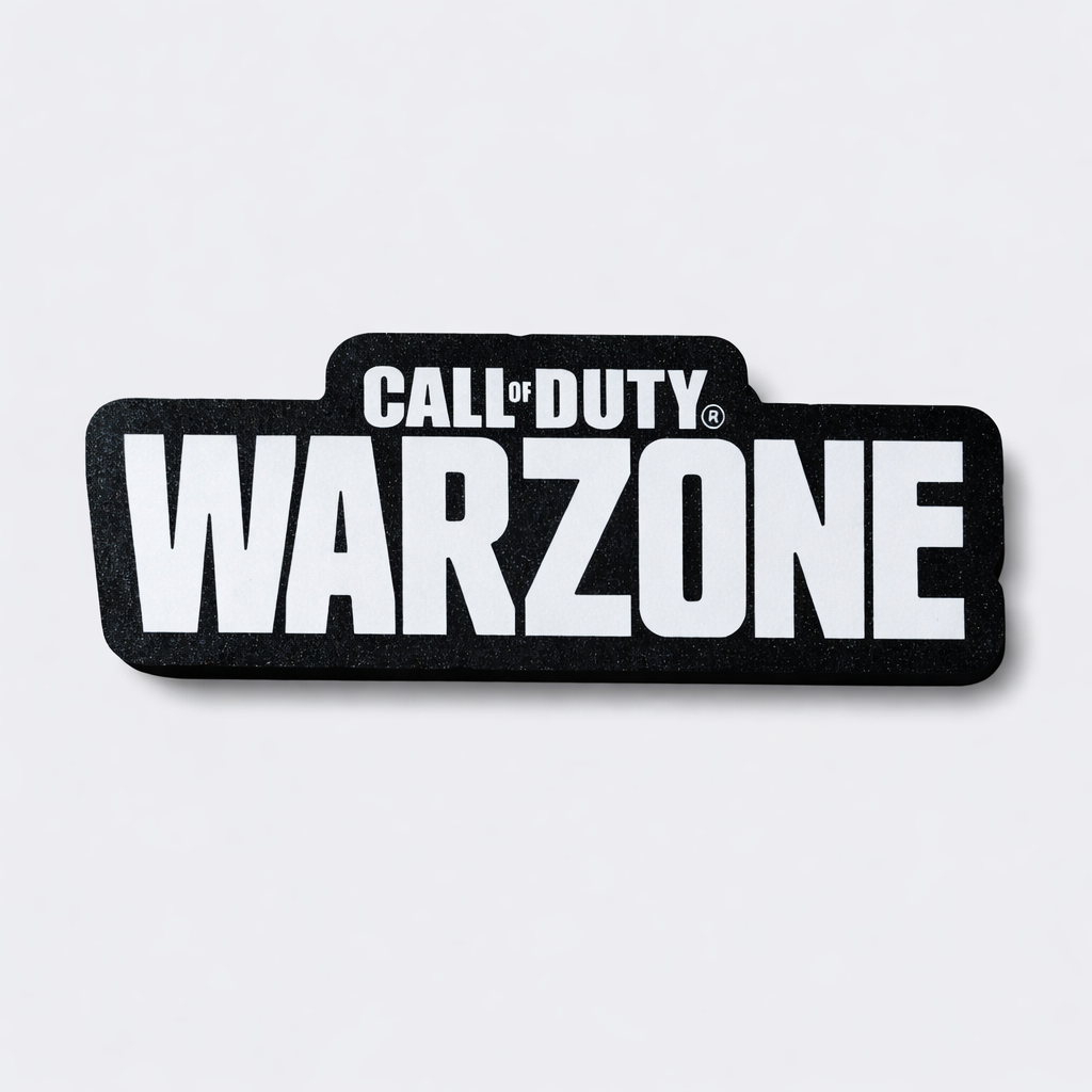 Call of Duty Warzone logo on a black background