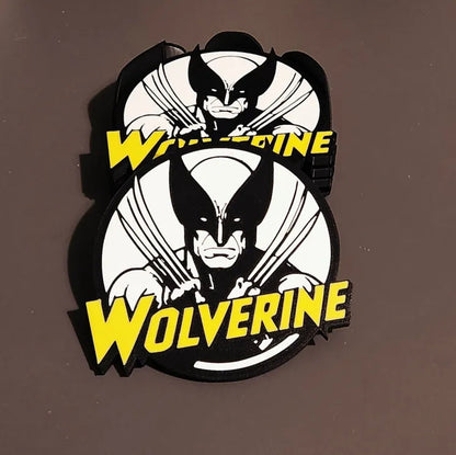Wolverine logo with black and yellow design on a dark background
